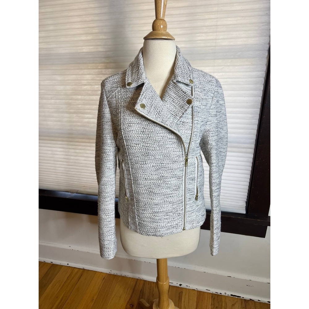 Jaclyn Smith‎ Boucle Moto Jacket